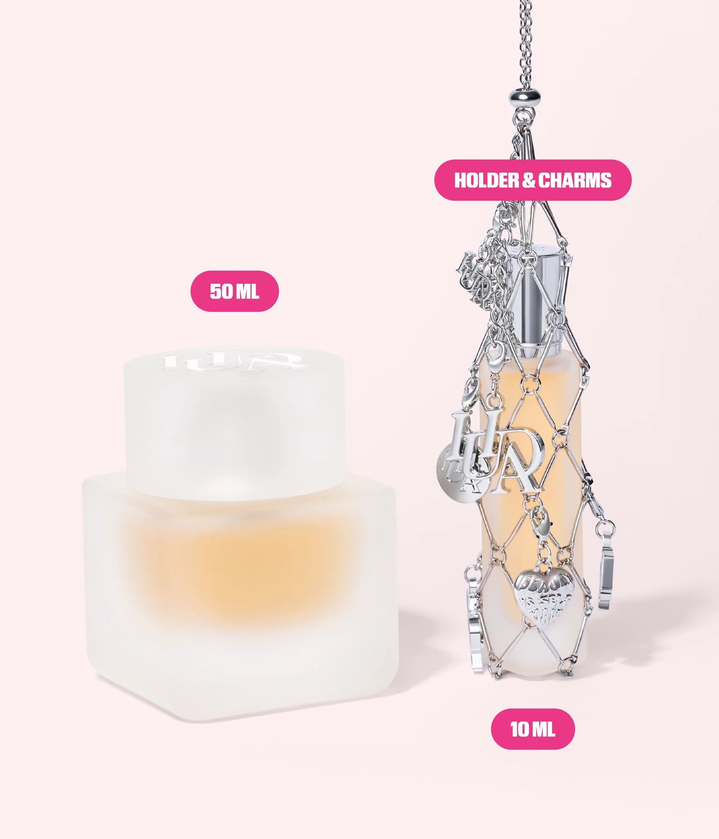TRAVEL SPRAY FRAGRANCE HOLDER WITH CHARMS - US 3462