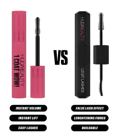 HUDA BEAUTY 1 COAT WOW! EXTRA VOLUMIZING AND LIFTING MASCARA MINI - US 5911